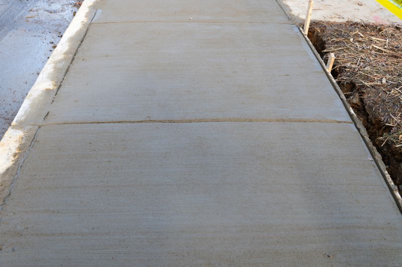 Cement Sidewalk Construction